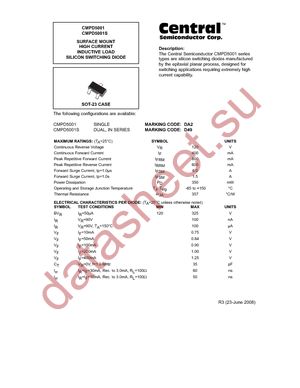 CMPD5001-TR datasheet  